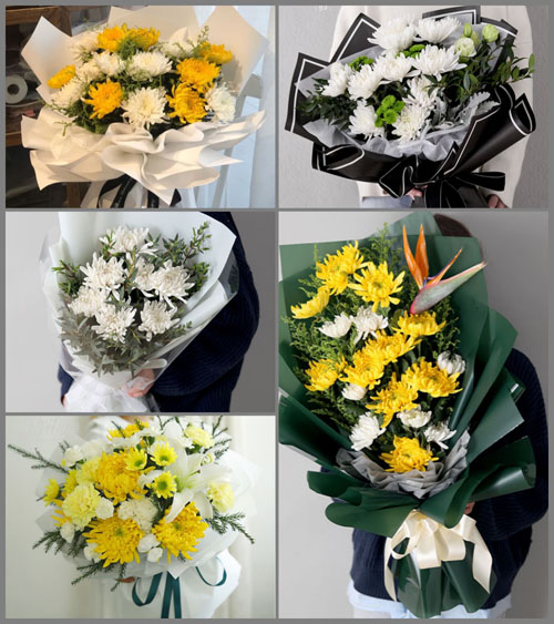 安徽六安市霍邱县范桥镇龙周村白事花束代送